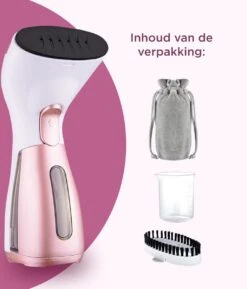 Luxe Kledingstomer - Handstomer - Handstoomreiniger - Stoomstrijkijzer - Stomer Kleding - Voor Op Reis - Roze -Reinigingsapparaten Winkel 1026x1200 2