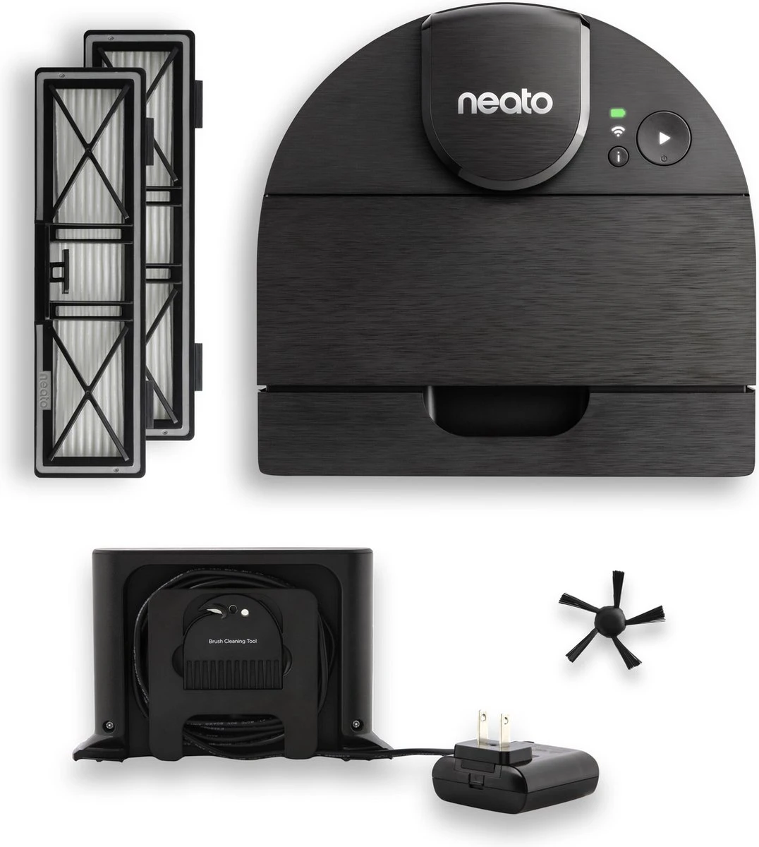 Neato® D9 Intelligente Robotstofzuiger - D-vormig Design, HEPA-filter, Lasermapping-navigatie - Bediening Via App - 200 Minuten Looptijd Met Automatisch Opladen/Hervatten - Zwart 7 Neato® D9 Intelligente Robotstofzuiger - D-vormig Design, HEPA-filter, Lasermapping-navigatie - Bediening Via App - 200 Minuten Looptijd Met Automatisch Opladen/Hervatten - Zwart - Afbeelding 5