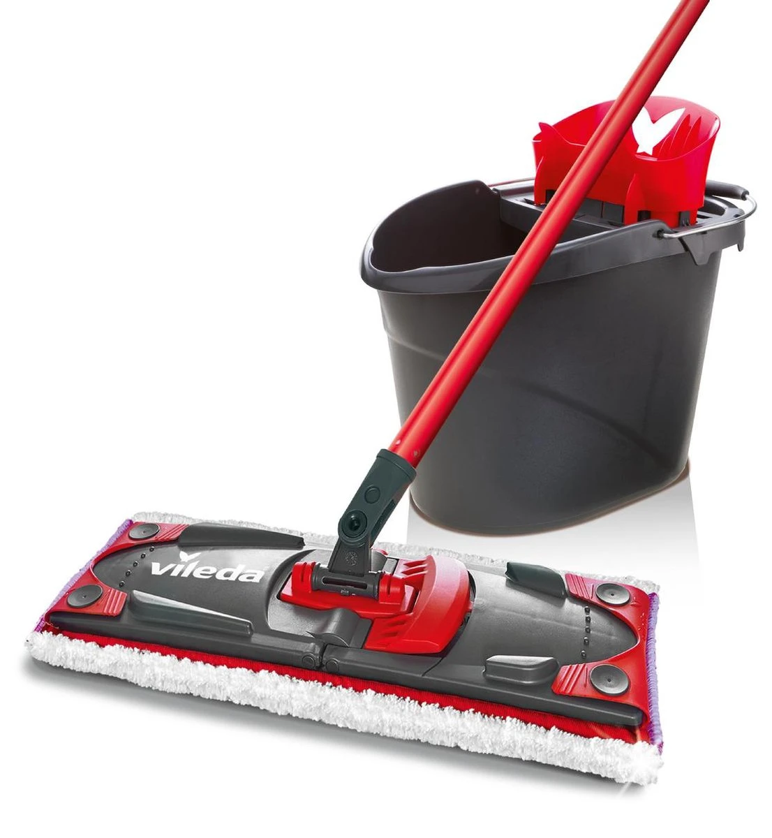 Vileda UltraMax Sensitive - Complete Set - Vlakke Microvezelmop + Emmer Met Pers - Voor Parket En Delicate Oppervlakken 3 Vileda UltraMax Sensitive - Complete Set - Vlakke Microvezelmop + Emmer Met Pers - Voor Parket En Delicate Oppervlakken