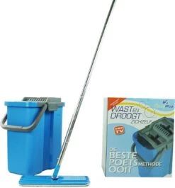 Handy Mop - Dweilsysteem - Vloerwisser - Emmer Met Wringer - Blauw -Reinigingsapparaten Winkel 1119x1200