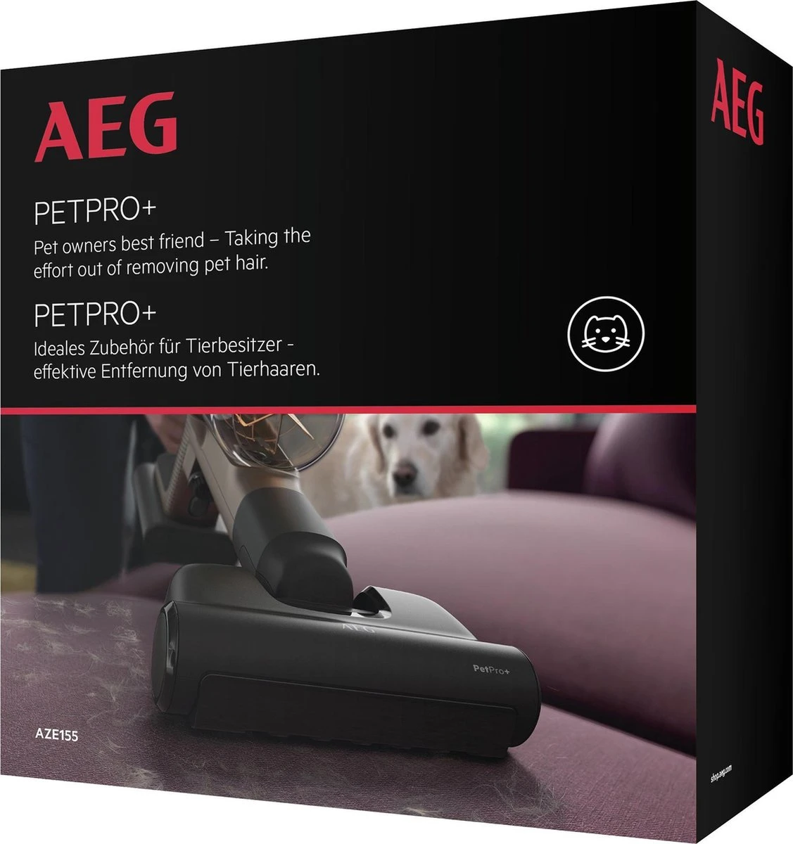 AEG AZE155 Pet Pro+ - Huisdieren Zuigmond AP81 Steelstofzuiger - Turbozuigmond - Dierenhaar 4 AEG AZE155 Pet Pro+ - Huisdieren Zuigmond AP81 Steelstofzuiger - Turbozuigmond - Dierenhaar - Afbeelding 2