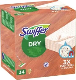 Swiffer Vloerdoekjes Houten Vloeren - Parket - Laminaat - 34 Stuks -Reinigingsapparaten Winkel 1141x1200