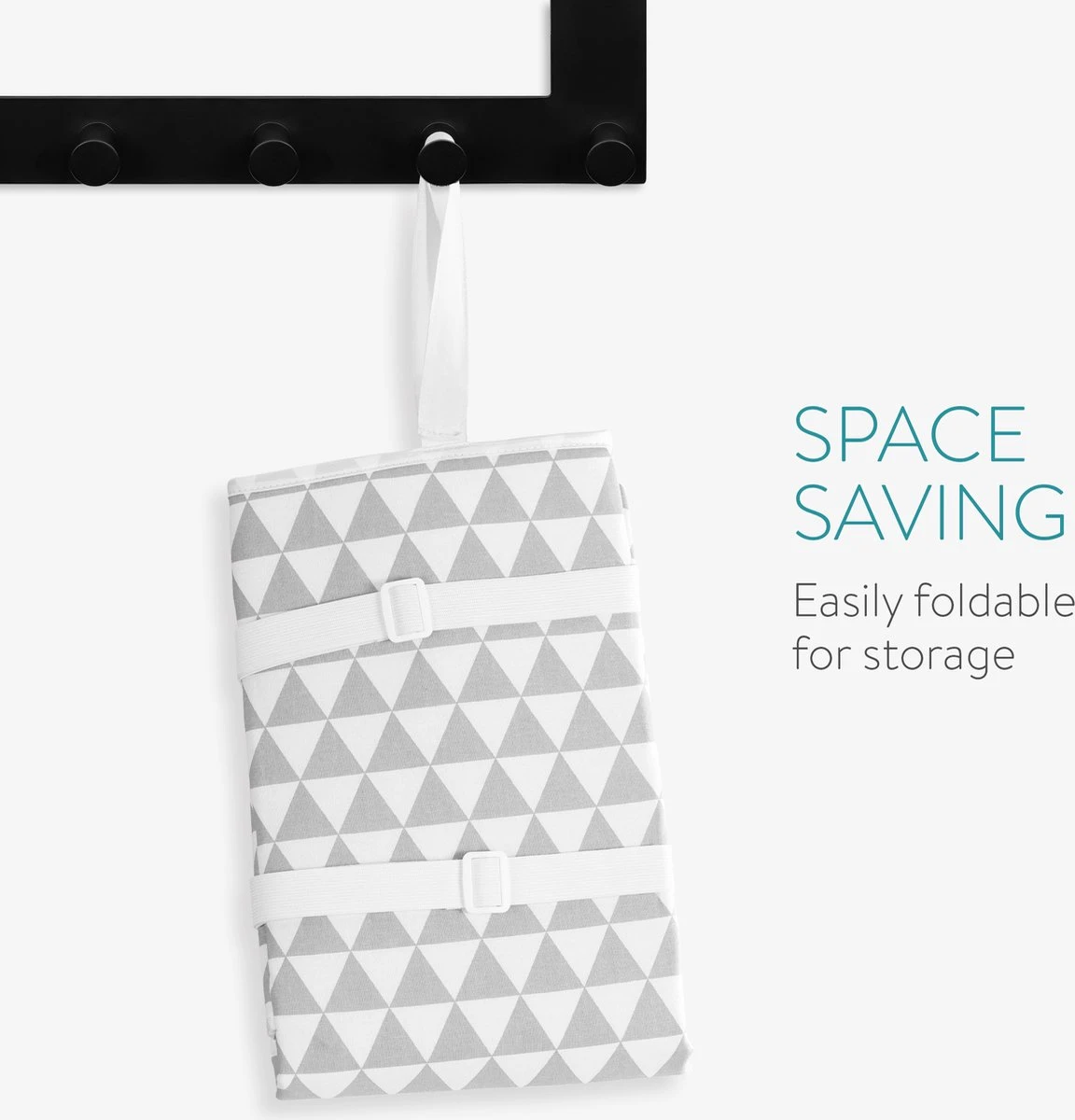 Navaris Opvouwbare Tafelblad Strijkmat - Met Verstelbare Banden - Strijkoppervlak Hoes Voor Thuis Of Op Reis 100 Cm X 60 Cm 4 Navaris Opvouwbare Tafelblad Strijkmat - Met Verstelbare Banden - Strijkoppervlak Hoes Voor Thuis Of Op Reis 100 Cm X 60 Cm - Afbeelding 2