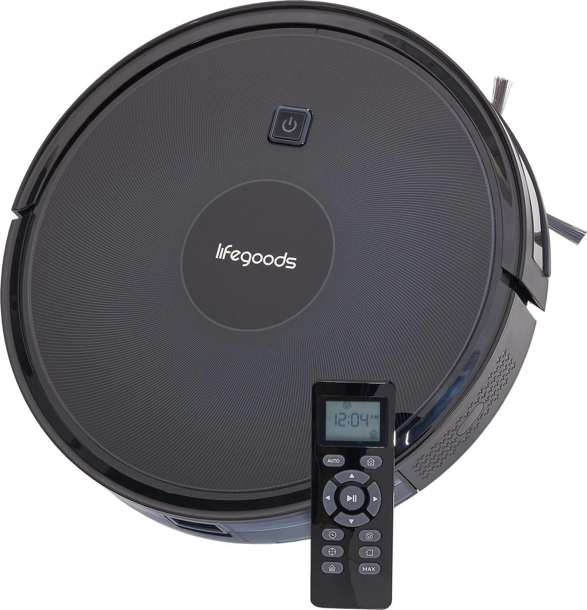 LifeGoods Robotstofzuiger - 1600Pa - Automatisch Laadstation - Dubbel Filtersysteem - Zwart