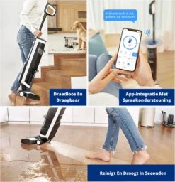 Tineco® - Draadloze Stofzuiger - Zonder Zak - Wassen En Stofzuigen - Floor One S3 Breeze - 220W Vermogen - Sterke Zuigkracht - 3-In-1 Apparaat - 4000mAh Batterij -Reinigingsapparaten Winkel 1159x1200 2