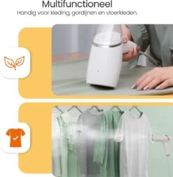 Goliving Kledingstomer - Handstomer Voor Kleding/textiel/stof - Stoomstrijkijzer - Handstoomreiniger - Handstomer - Opvouwbaar - Incl. Reis-etui - Groen -Reinigingsapparaten Winkel 1170x1200 3