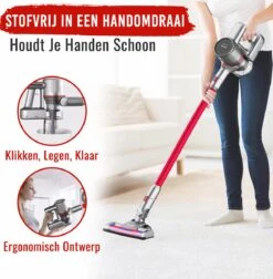 Looki Airbot - 4-in-1 Steelstofzuiger En Kruimelzuiger - 21KPA - Draadloos & Zakloos - Oplaadbaar - 150W - Stofzuiger Zonder Zak -Reinigingsapparaten Winkel 1178x1200 4