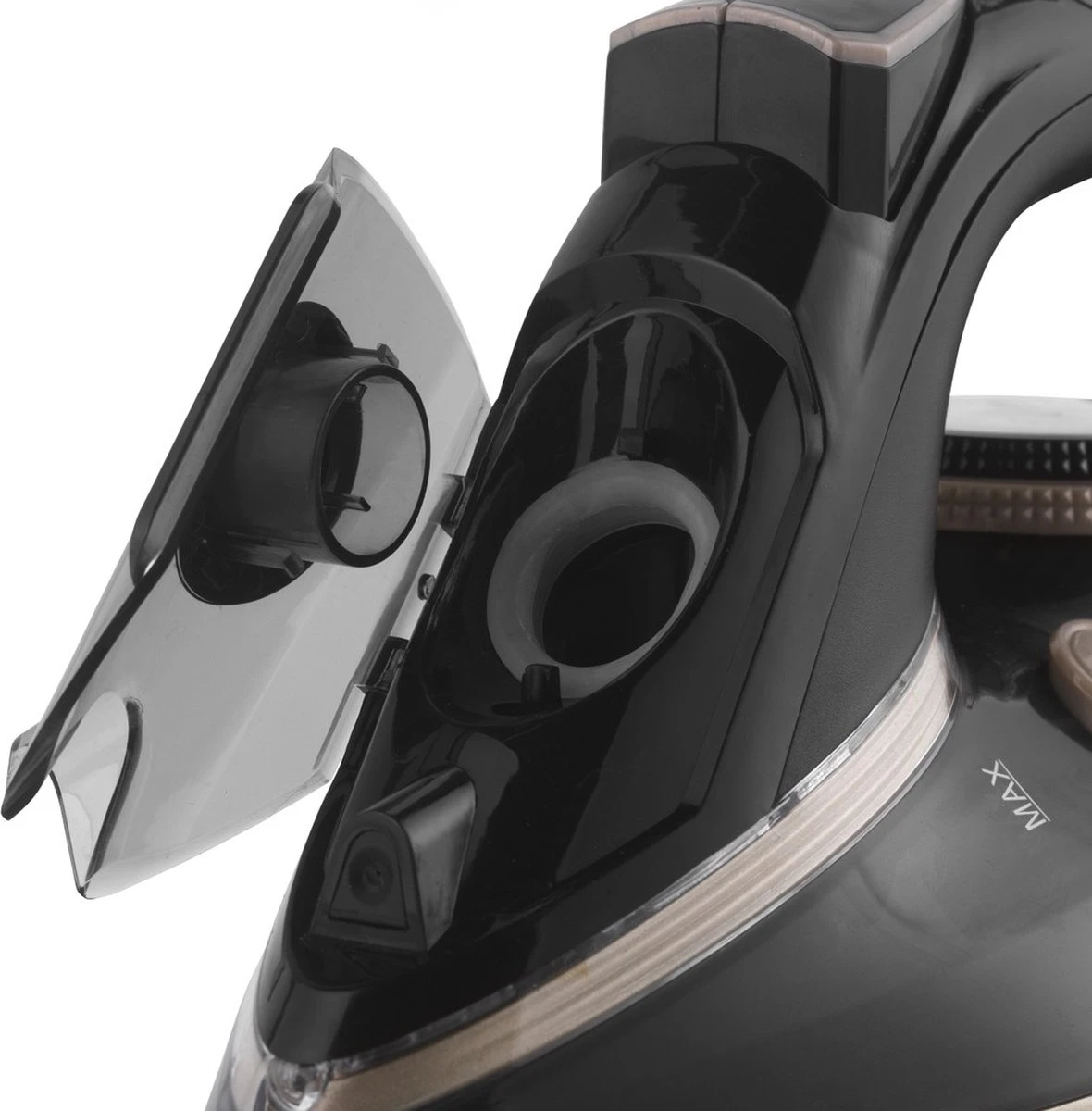 Petra Stoomstrijkijzer Met Dubbele Keramische Zoolplaat - 300ml Waterreservoir - 3100W 6 Petra Stoomstrijkijzer Met Dubbele Keramische Zoolplaat - 300ml Waterreservoir - 3100W - Afbeelding 4