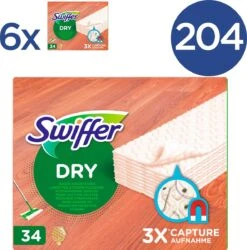 Swiffer Vloerreiniger Droge Doekjes Voor Parket - Voordeelverpakking 6 X 34 Navullingen -Reinigingsapparaten Winkel 1185x1200 2
