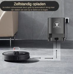 TONIHOMI® S8 - Robotstofzuiger Met Dweilfunctie - Automatisch Legen - Automatisch Opladen - LDS Laser Navigatie - Zwart -Reinigingsapparaten Winkel 1197x1200 5