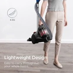 Herenthal Stofzuiger Zonder Zak - 3 Liter - Cyclonische Stofzuiger - Stofzuigers - 5 Niveaus Filtering- Sterke Zuigkracht - Vacuum Cleaner - Compact En Licht - Gemakkelijk Schoon Te Maken - Rood -Reinigingsapparaten Winkel 1199x1200