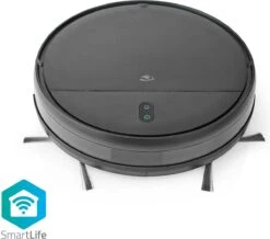 Nedis Robotstofzuiger - Willekeurig - Wi-Fi - Capaciteit Opvangreservoir: 0.2 L - Automatisch Opladen - Maximale Gebruiksduur: 90 Min - Zwart - Android™ / IOS -Reinigingsapparaten Winkel 1200x1061 2