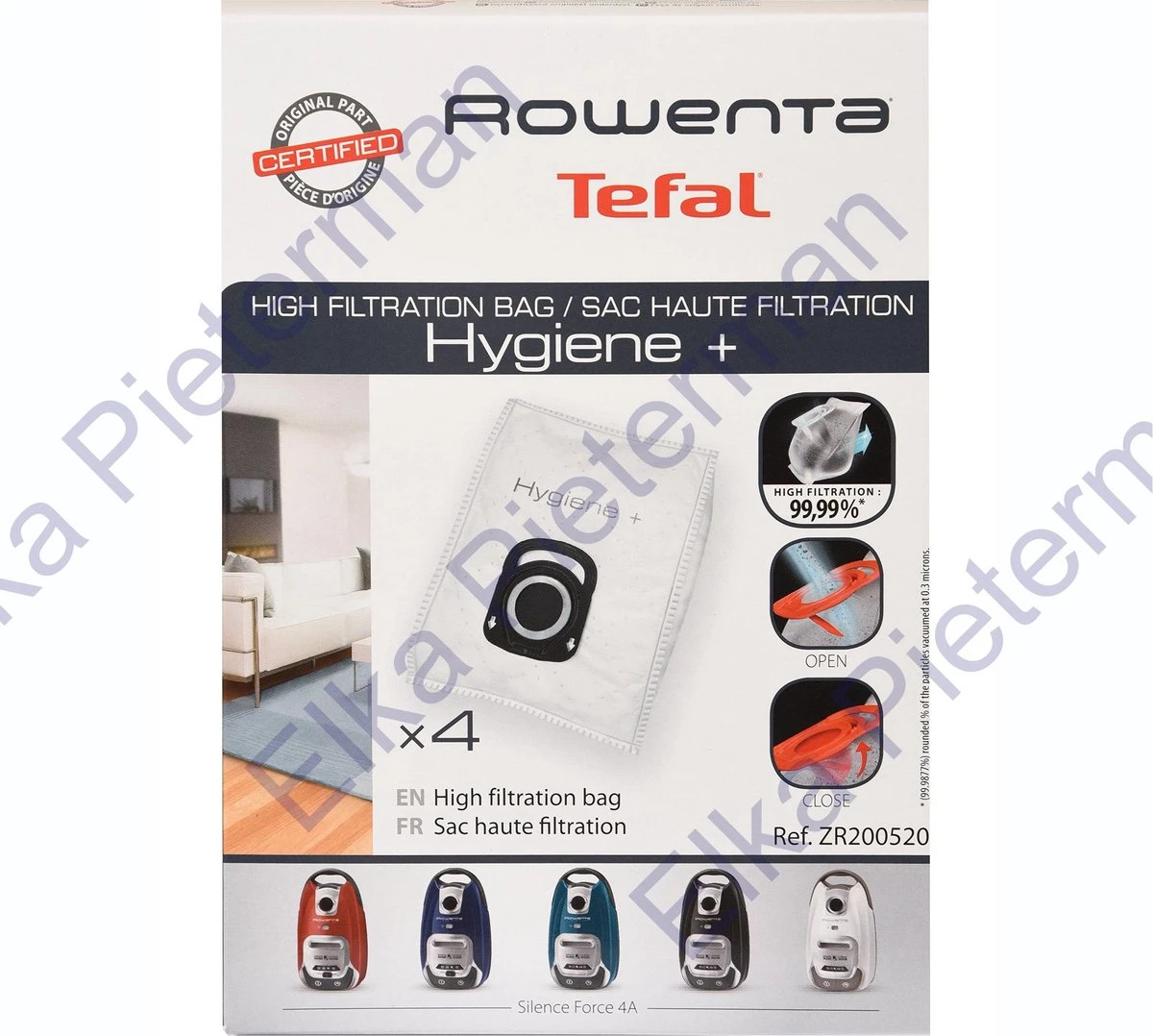 Rowenta Hygiëne+ ZR2005 - Stofzuigerzakken - 4 Stuks 3 Rowenta Hygiëne+ ZR2005 - Stofzuigerzakken - 4 Stuks