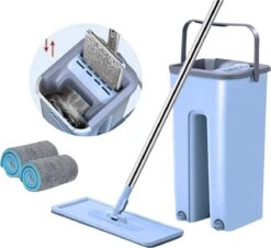 Alpina Dweilsysteem Met Emmer - Incl. 2 Microvezeldoeken - Voor Harde Vloeren - 360° Draaibaar -Reinigingsapparaten Winkel 1200x1096 1