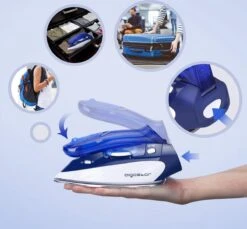 Aigostar Lucas 31PYF - Stoomstrijkijzer Travel/Reisstrijkijzer - 1100W - Paars/Wit -Reinigingsapparaten Winkel 1200x1112 4