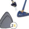 Merkloos 2-pack Premium Microvezel Doeken - Geschikt Voor Driehoekige Dweil Met Wringer -Reinigingsapparaten Winkel 1200x1126