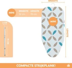 Laundryspecialist Tafelstrijkplank 70 X 32 Cm Voor Het Strijken Op Je Tafel Of Aanrecht - Volledig Inklapbaar En Compact - Mini Strijkplank -Reinigingsapparaten Winkel 1200x1129 7