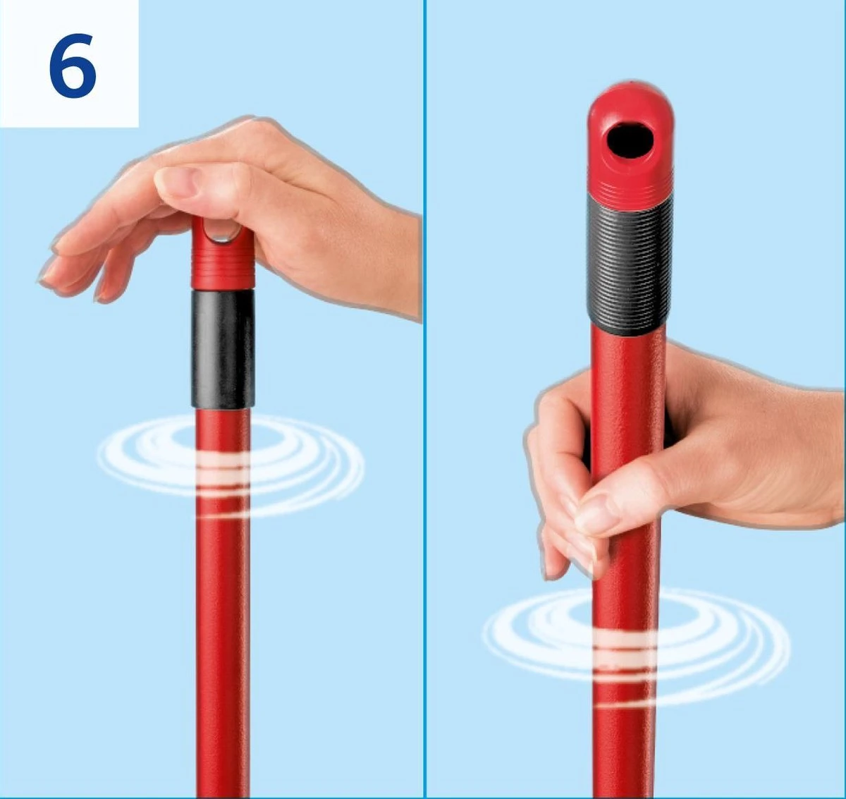 Vileda TURBO 3in1 Mop Met Zwenkkop + Pedaalemmer 19 Vileda TURBO 3in1 Mop Met Zwenkkop + Pedaalemmer - Afbeelding 17