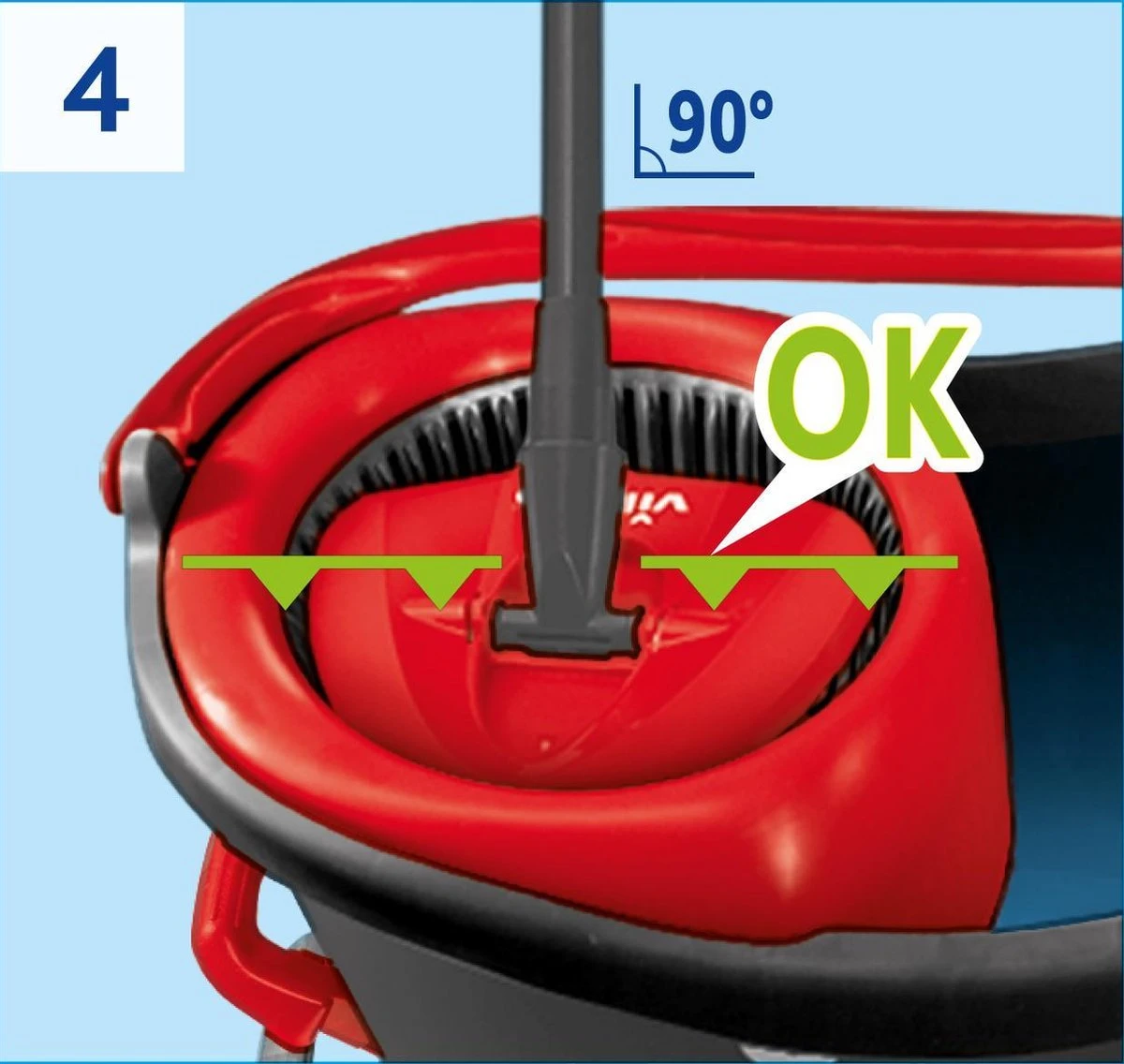 Vileda TURBO 3in1 Mop Met Zwenkkop + Pedaalemmer 16 Vileda TURBO 3in1 Mop Met Zwenkkop + Pedaalemmer - Afbeelding 14
