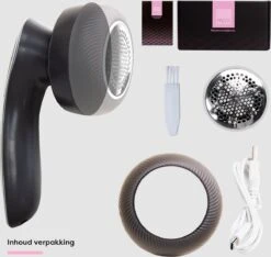 Fineza Pluizenverwijderaar – Electrisch – Ontpluizer – Ontpiller – Draadloos – Antraciet -Reinigingsapparaten Winkel 1200x1138 6