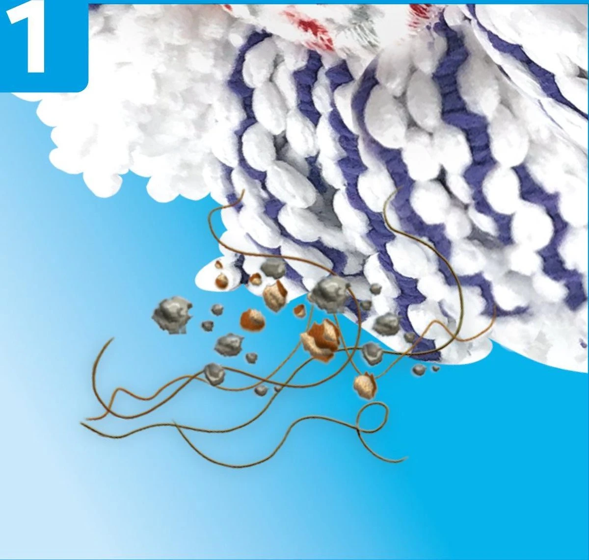 Vileda TURBO 3in1 Mop Met Zwenkkop + Pedaalemmer 14 Vileda TURBO 3in1 Mop Met Zwenkkop + Pedaalemmer - Afbeelding 12