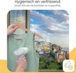 Goliving Kledingstomer - Handstomer Voor Kleding/textiel/stof - Stoomstrijkijzer - Handstoomreiniger - Handstomer - Opvouwbaar - Incl. Reis-etui - Wit -Reinigingsapparaten Winkel 1200x1150 5