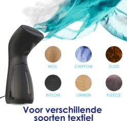 Luxe Kledingstomer - Handstomer - Handstoomreiniger - Stoomstrijkijzer - Stomer Kleding - Voor Op Reis - Zwart -Reinigingsapparaten Winkel 1200x1151 6