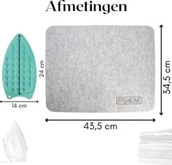 Fitualine - Strijkmat – 43,5x34,5 Cm - Lichtgewicht - Strijkmat - Hitte Bestendig - Strijkplank - Tafel Strijkplank - Reisstrijkijzer - Mini Strijkijzer - Mini Strijkplank - Voor Op Tafel - Mouwplankje - Strijkkussen -Reinigingsapparaten Winkel 1200x1153 7