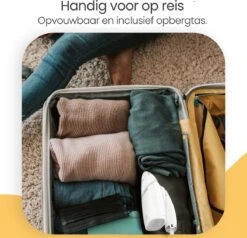 Goliving Kledingstomer - Handstomer Voor Kleding/textiel/stof - Stoomstrijkijzer - Handstoomreiniger - Handstomer - Opvouwbaar - Incl. Reis-etui - Wit -Reinigingsapparaten Winkel 1200x1155 5