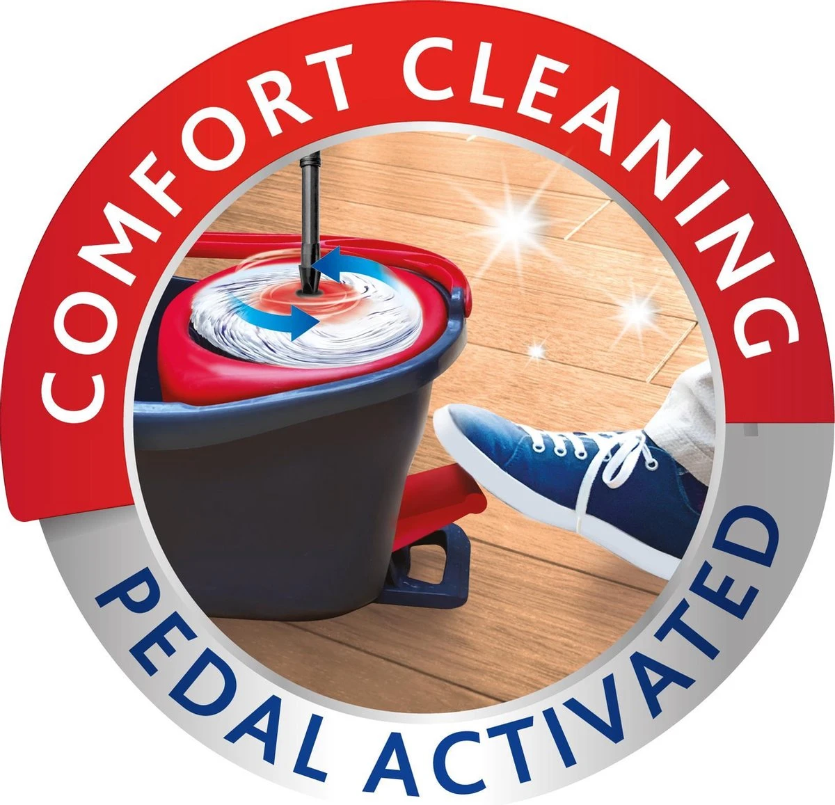 Vileda TURBO 3in1 Mop Met Zwenkkop + Pedaalemmer 15 Vileda TURBO 3in1 Mop Met Zwenkkop + Pedaalemmer - Afbeelding 13