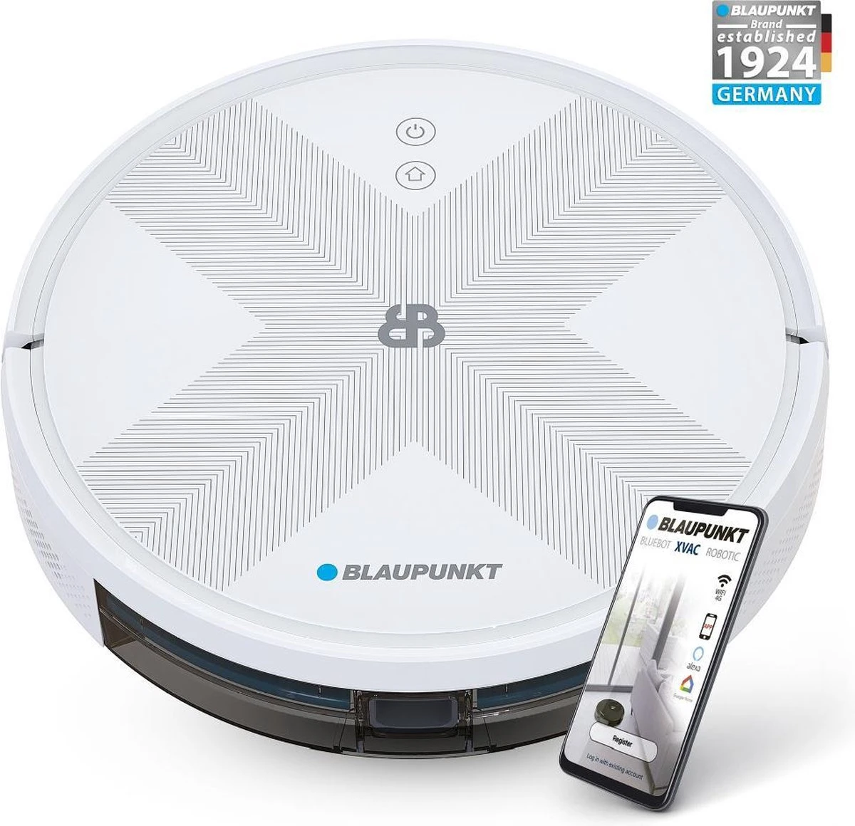 Blaupunkt Bluebot XVAC – Robotstofzuiger Met Laadstation - Met Optie Tot Dweilfunctie – Slimme Gyro Navigatie 13 Blaupunkt Bluebot XVAC – Robotstofzuiger Met Laadstation - Met Optie Tot Dweilfunctie – Slimme Gyro Navigatie - Afbeelding 11