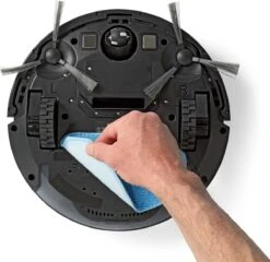 Nedis Robotstofzuiger - Willekeurig - Wi-Fi - Capaciteit Opvangreservoir: 0.2 L - Automatisch Opladen - Maximale Gebruiksduur: 90 Min - Zwart - Android™ / IOS -Reinigingsapparaten Winkel 1200x1166