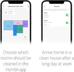 Hombli Smart Robot Vacuum -Reinigingsapparaten Winkel 1200x1167 5