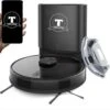 TONIHOMI® S8 - Robotstofzuiger Met Dweilfunctie - Automatisch Legen - Automatisch Opladen - LDS Laser Navigatie - Zwart
