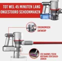 Looki Airbot - 4-in-1 Steelstofzuiger En Kruimelzuiger - 21KPA - Draadloos & Zakloos - Oplaadbaar - 150W - Stofzuiger Zonder Zak -Reinigingsapparaten Winkel 1200x1174 1