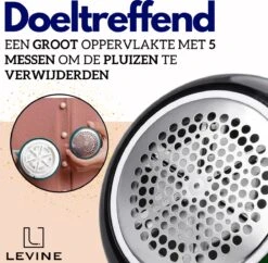 Levine Pluizenverwijderaar - Pluizentondeuse - Ontpluizer - Premium Lint Remover - Elektrisch - Oplaadbaar - Inclusief Oplader -Reinigingsapparaten Winkel 1200x1174 4
