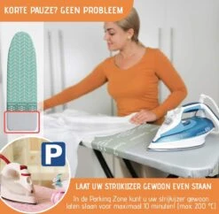 Buntes Brett® Strijkplankhoes Voor Stoomstrijkijzer (maat M) | Universeel Tot Max. 120x40 Cm | Strijkplankhoes Om Snel En Gemakkelijk Te Strijken | Made In EU | Geschikt Voor Stoomstrijkstation | Blauw -Reinigingsapparaten Winkel 1200x1178 2