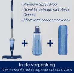 Bona Premium Spray Mop - Alles-in-1 Dweilsysteem - Vloerwisser Inclusief Houten Vloer Reiniger & Microvezel Reinigingspad - Streeploos - Sneldrogend -Reinigingsapparaten Winkel 1200x1181