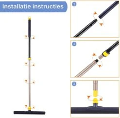 Classic Watertrekker - Met Telescoopsteel (110-138 Cm) - 43.5 Cm Veegbreedte - Vloertrekker - Aftrekker - Douche Trekker -Reinigingsapparaten Winkel 1200x1182