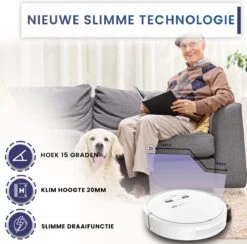 Heevey Robotstofzuiger Met Dweilfunctie - Slimme Navigatie - Automatisch Oplaadstation - Inclusief App & Afstandsbediening -Reinigingsapparaten Winkel 1200x1184 3