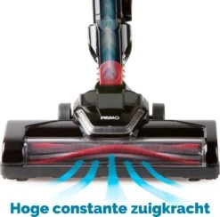 PRIMO PR504SV Stofzuiger Zonder Zak - 3-in-1 Steelstofzuiger Draadloos - Kruimelzuiger - HEPA Filter - Zwart/Rood -Reinigingsapparaten Winkel 1200x1185 2