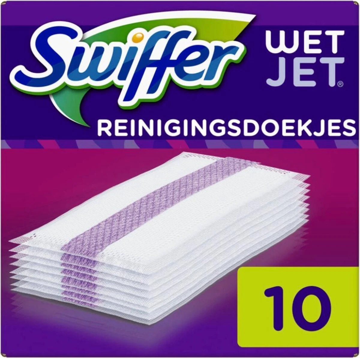 Swiffer WetJet Reinigingsdoekjes - Voordeelverpakking 8 X 10 Navullingen 5 Swiffer WetJet Reinigingsdoekjes - Voordeelverpakking 8 X 10 Navullingen - Afbeelding 3