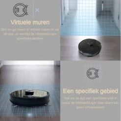 TONIHOMI® S8 - Robotstofzuiger Met Dweilfunctie - Automatisch Legen - Automatisch Opladen - LDS Laser Navigatie - Zwart -Reinigingsapparaten Winkel 1200x1193 6
