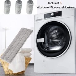 W&Z® Spray Mop - Schoonmaak Dweilsysteem - Vloerwisser Met Spray Functie - Vloertrekker Met Steel - Vloerreiniger - Wit -Reinigingsapparaten Winkel 1200x1194