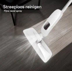 W&Z® Spray Mop - Schoonmaak Dweilsysteem - Vloerwisser Met Spray Functie - Vloertrekker Met Steel - Vloerreiniger - Wit -Reinigingsapparaten Winkel 1200x1196 1