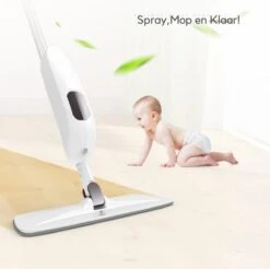 W&Z® Spray Mop - Schoonmaak Dweilsysteem - Vloerwisser Met Spray Functie - Vloertrekker Met Steel - Vloerreiniger - Wit -Reinigingsapparaten Winkel 1200x1197 5