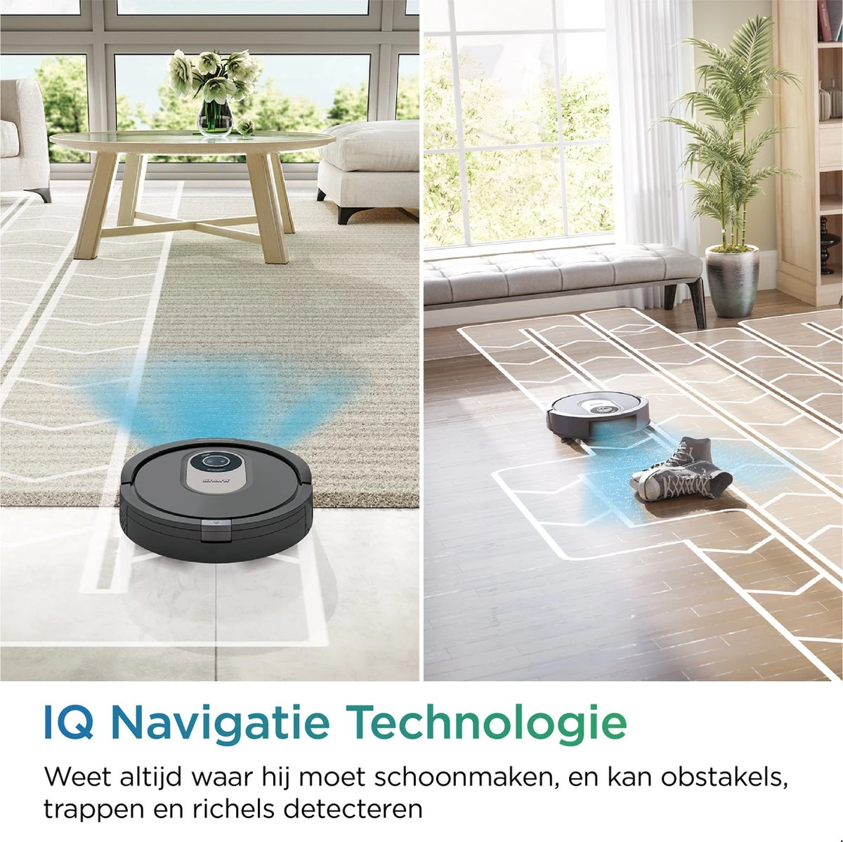 Shark AI Laser Robotstofzuiger - Automatisch Laadstation - Krachtig Tegen Huisdierharen - Mobiele App - Zakloos - RV2001EU 4 Shark AI Laser Robotstofzuiger - Automatisch Laadstation - Krachtig Tegen Huisdierharen - Mobiele App - Zakloos - RV2001EU - Afbeelding 2