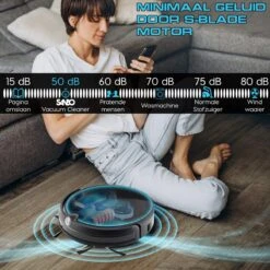 Sanbo® D-503 Pro Robotstofzuiger - Zwart - Inclusief HD-Camera & App - Inclusief Laadstation - Dweilrobot -Reinigingsapparaten Winkel 1200x1200 1010