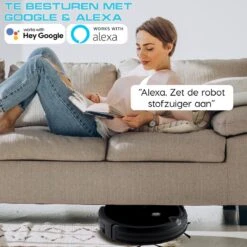 Sanbo® D-503 Pro Robotstofzuiger - Zwart - Inclusief HD-Camera & App - Inclusief Laadstation - Dweilrobot -Reinigingsapparaten Winkel 1200x1200 1016