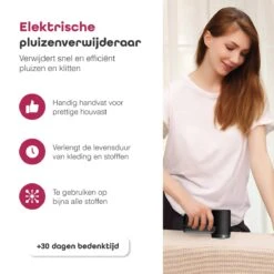 Iqonic Elektrische Pluizenverwijderaar - Oplaadbaar - Ontpluizer - Pluizentondeuse - Zwart -Reinigingsapparaten Winkel 1200x1200 1136